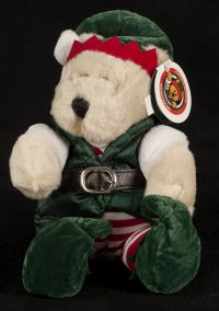 Starbucks Bearista 2001 17th Edition Holiday Elf Christmas Bear Plush